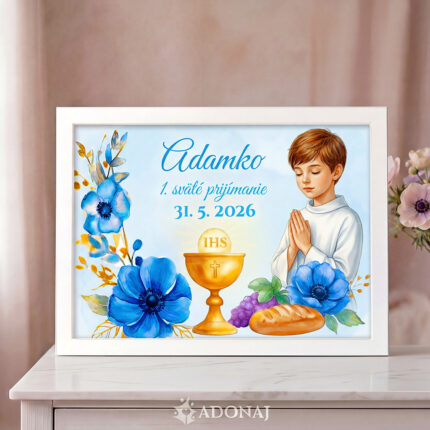 Obraz Prvé sväté prijímanie MILOSŤ chlapec