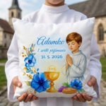 Vankúšik pre chlapca k prvému svätému prijímaniu vzor milosť