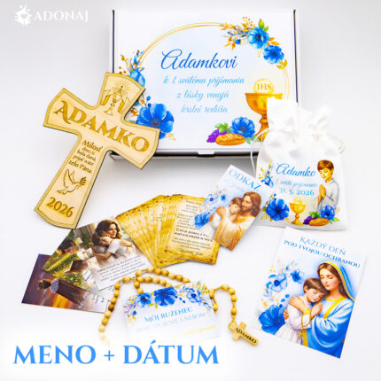 DeLuxe - darčekový SET na 1. sväté prijímanie - pre chlapca - VLASTNÝ VÝBER