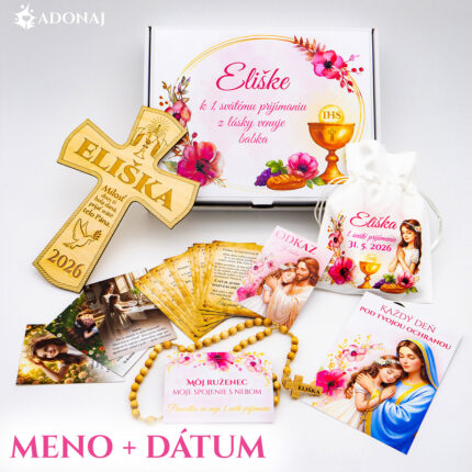 DeLuxe - Darčekový SET na 1. sväté prijímanie - pre dievča- VLASTNÝ VÝBER