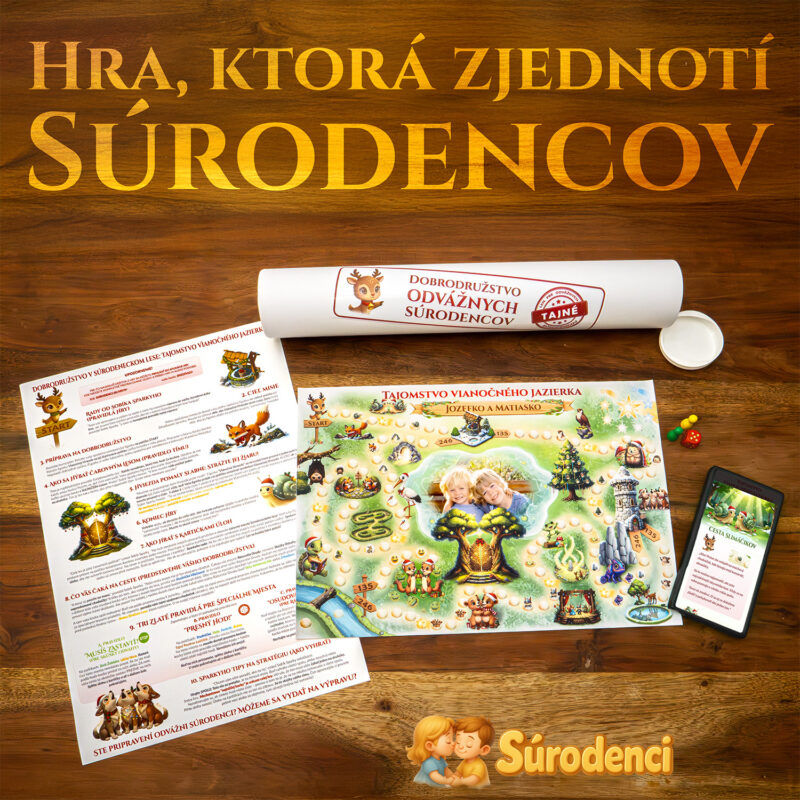 Personalizovaná vianočná hra pre súrodencov – Tajomstvo Vianočného jazierka