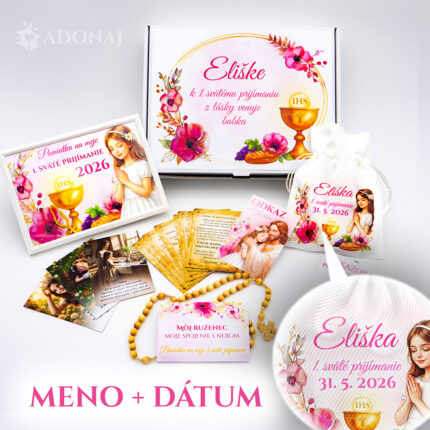 Set Personalizovaný na prvé sväté prijímanie pre DIEVČA