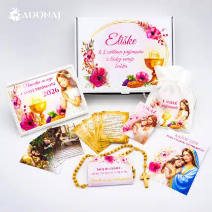 Elegance – Darčekový SET na 1. sväté prijímanie – pre dievča